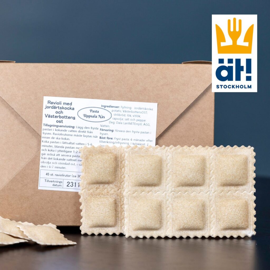 Fylld past - Jordärtskocka & Västerbottensost