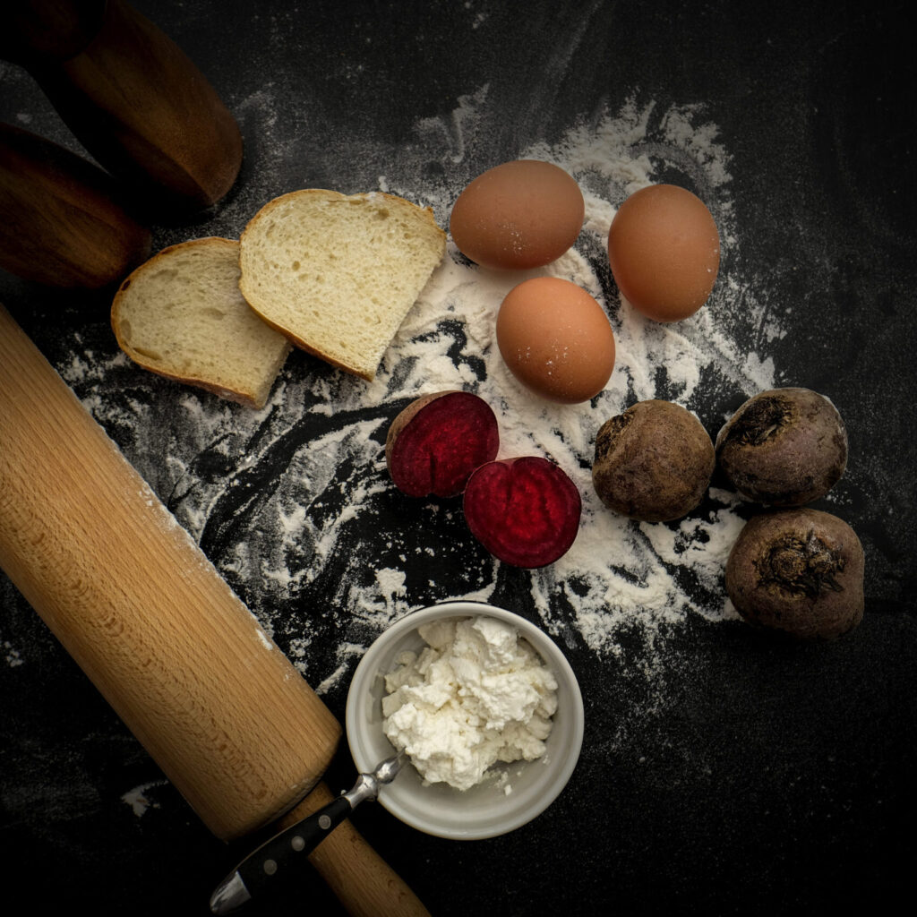 Casunziei – Rödbetsravioli med ricotta