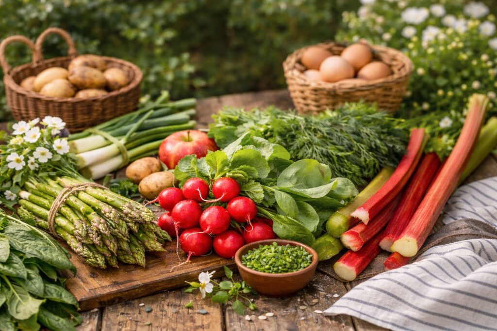 Vårens råvaror i Sverige